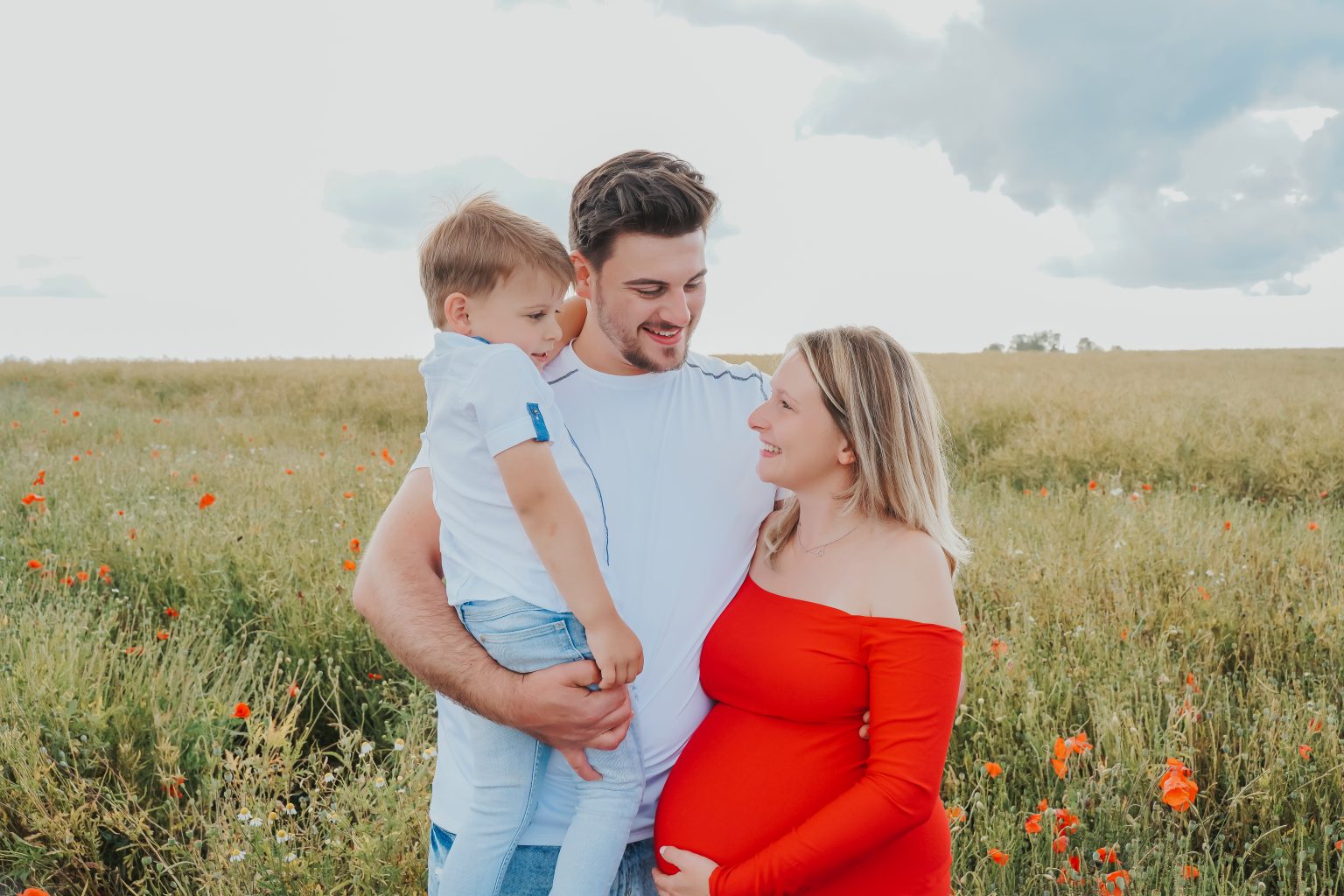 Familienbilder mit Babybauch