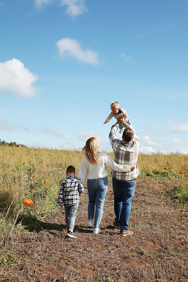Fotos der Fotografin Christina De Vivo auf einem Kürbisfeld