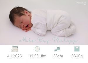 Baby im Krankenhaus Milo