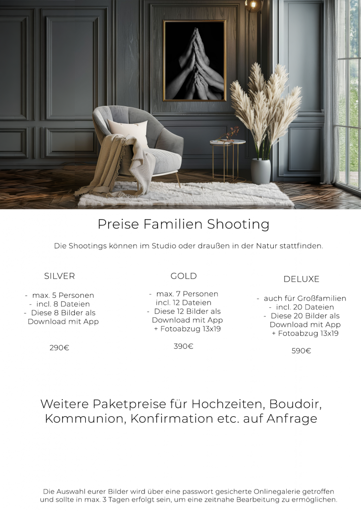 Familienfotograf Preise Pirmasens, für Zweibrücken, Kaiserslautern, Landstuhl