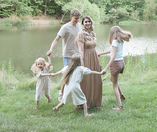 Familienfotografie , echt, natürlich bei Pirmasens