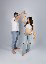 Babybauchshooting bei Pirmasens für Paare | Christina De Vivo