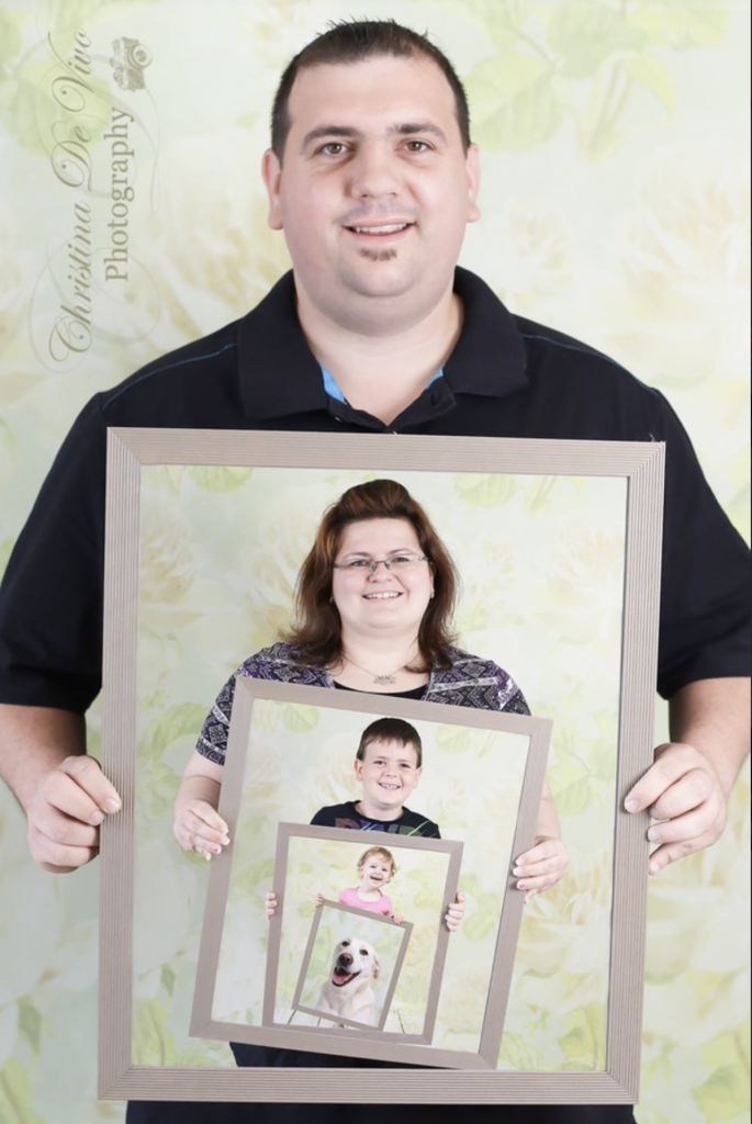 Bild in Bild Familienbilder Geschenkidee für Oma und Opa bei Pirmasens | Christina De Vivo Photography