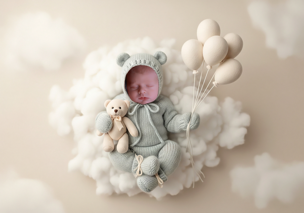 Digitaler Hintergrund für die Babyfotografie by Christina De Vivo mit mega Fotostudio bei Pirmasens