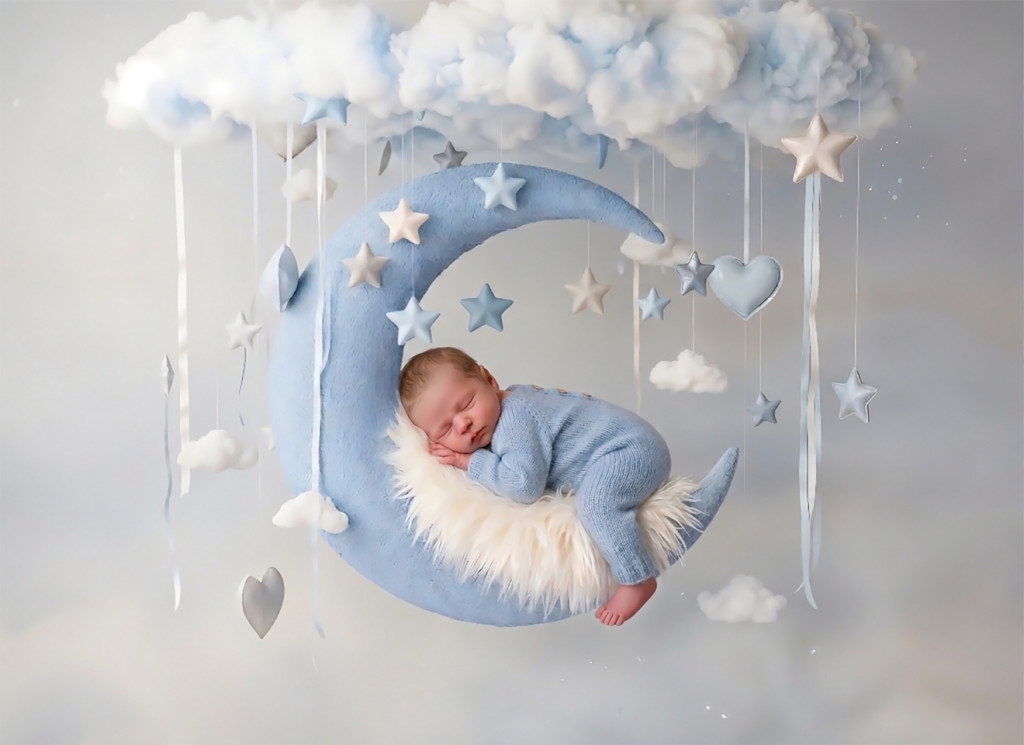 Digitaler Hintergrund für die Babyfotografie by Christina De Vivo mit mega Fotostudio bei Pirmasens