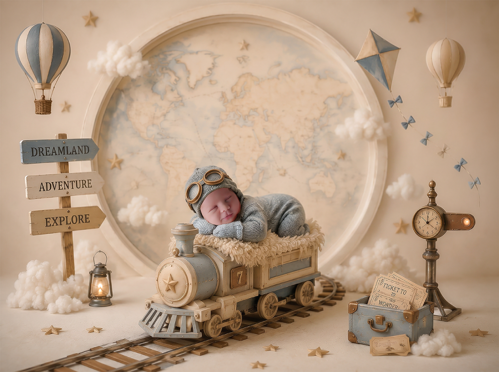 Digitaler Hintergrund für die Babyfotografie by Christina De Vivo mit mega Fotostudio bei Pirmasens