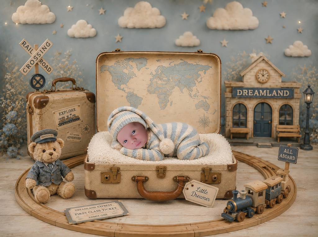 Digitaler Hintergrund für die Babyfotografie by Christina De Vivo mit mega Fotostudio bei Pirmasens