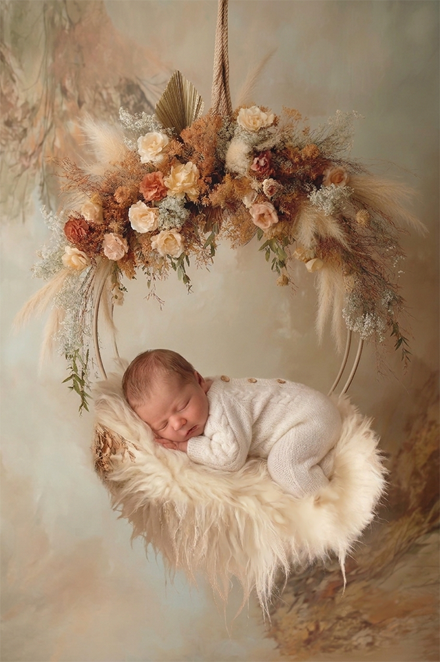Digitaler Hintergrund für die Babyfotografie by Christina De Vivo mit mega Fotostudio bei Pirmasens