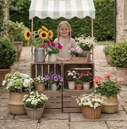 2027 gibt es im Kindergarten das Thema Blumenstand